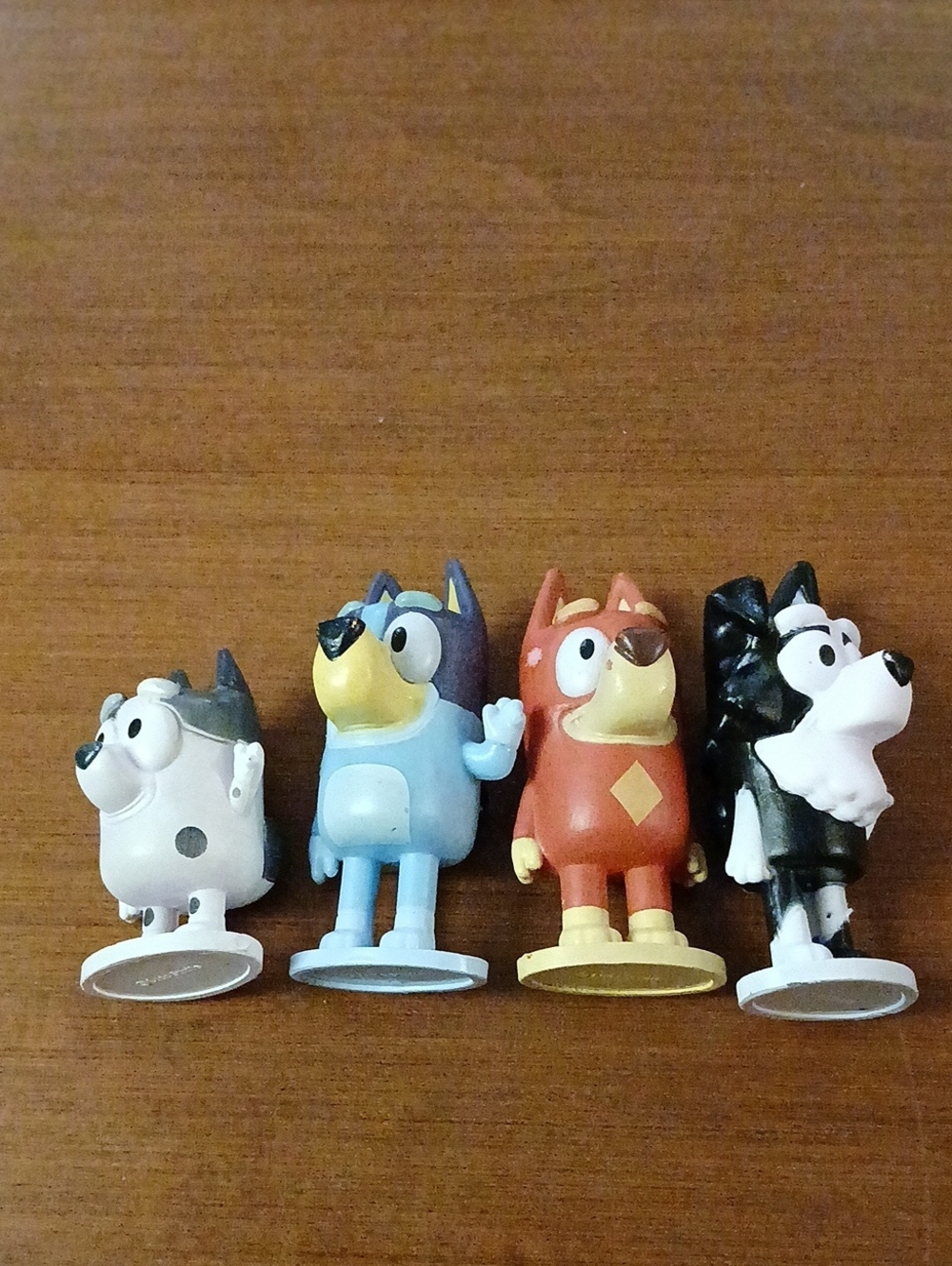Lot Of 4 Bluey And Friends Ludo Studios On Bases Figures / Cake Toppers